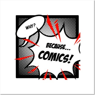 Because... COMICS! (Monochrome) Posters and Art